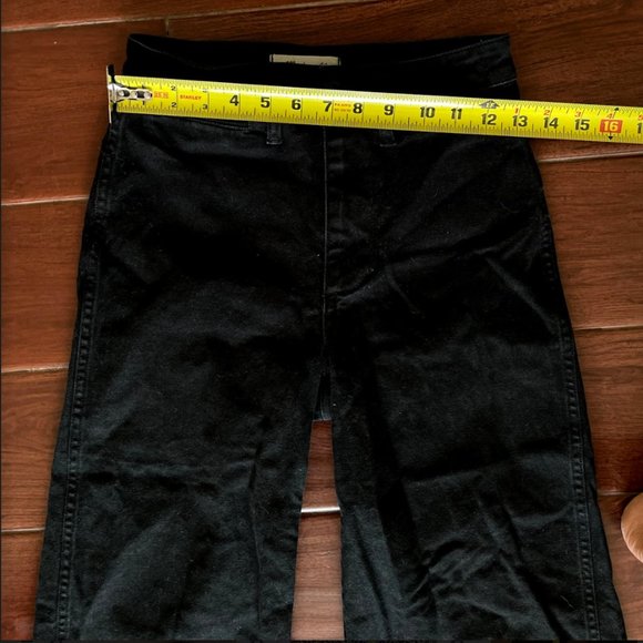 Madewell Emmett Black Wide Leg Crop Pants - Picture 5 of 6